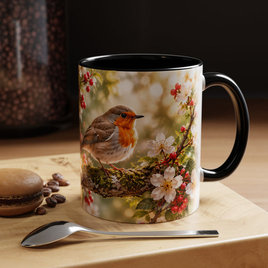 Robin Memorial Mug – When Robins Appear, Loved Ones Are Near (11oz)