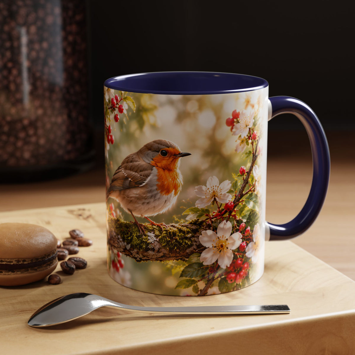 Robin Memorial Mug – When Robins Appear, Loved Ones Are Near (11oz)