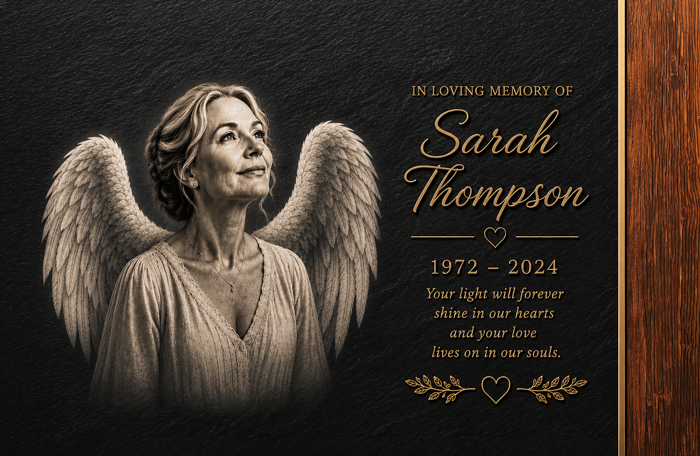 OPTION 8 = Grave Marker Photo Slate